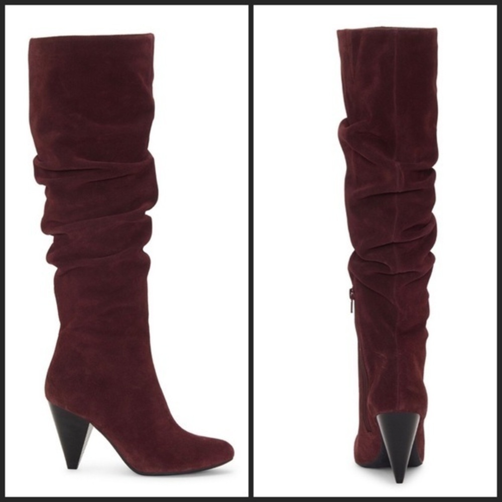 🆕Just In-INC Geril dress boot in maroon suede
